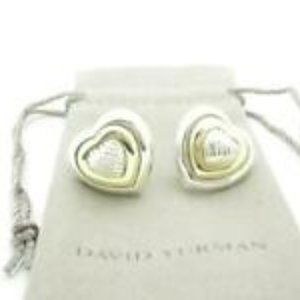 David Yurman Heart Earrings - Vintage